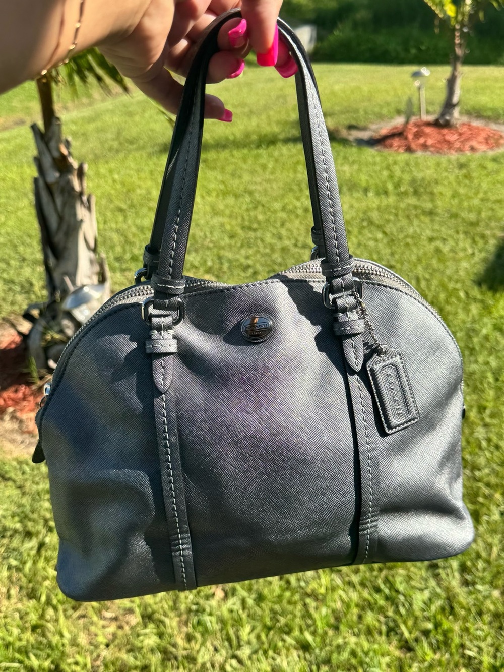 Coach Peyton Cora Dome Satchel